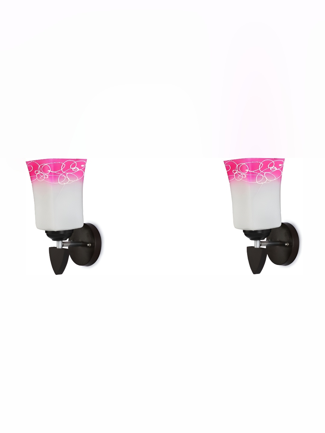 

Afast Pink 2 Pcs Glass Wall Lamps