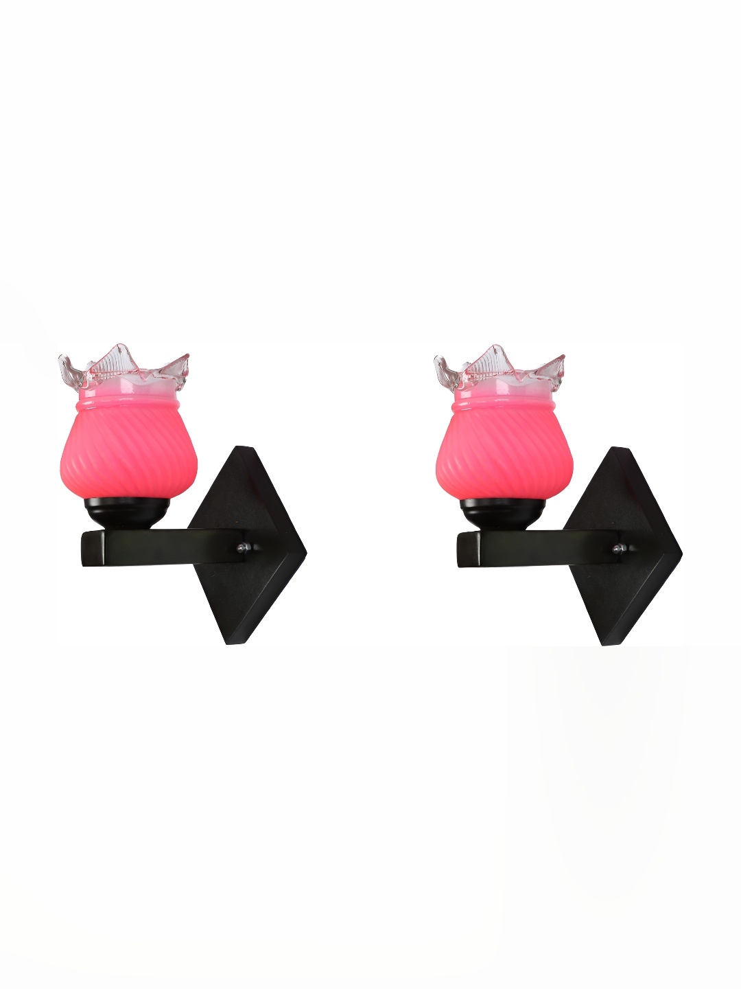 

Afast Pink 2 Pcs Glass Wall Lamps