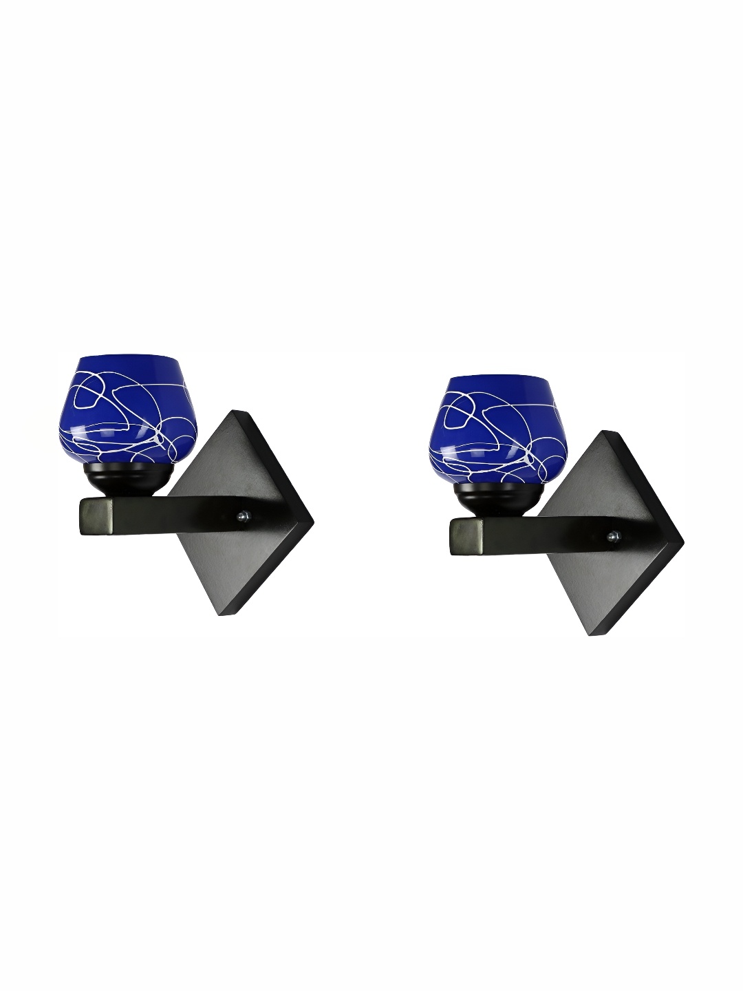 

Afast Blue 2 Pieces Glass Wall Lamps