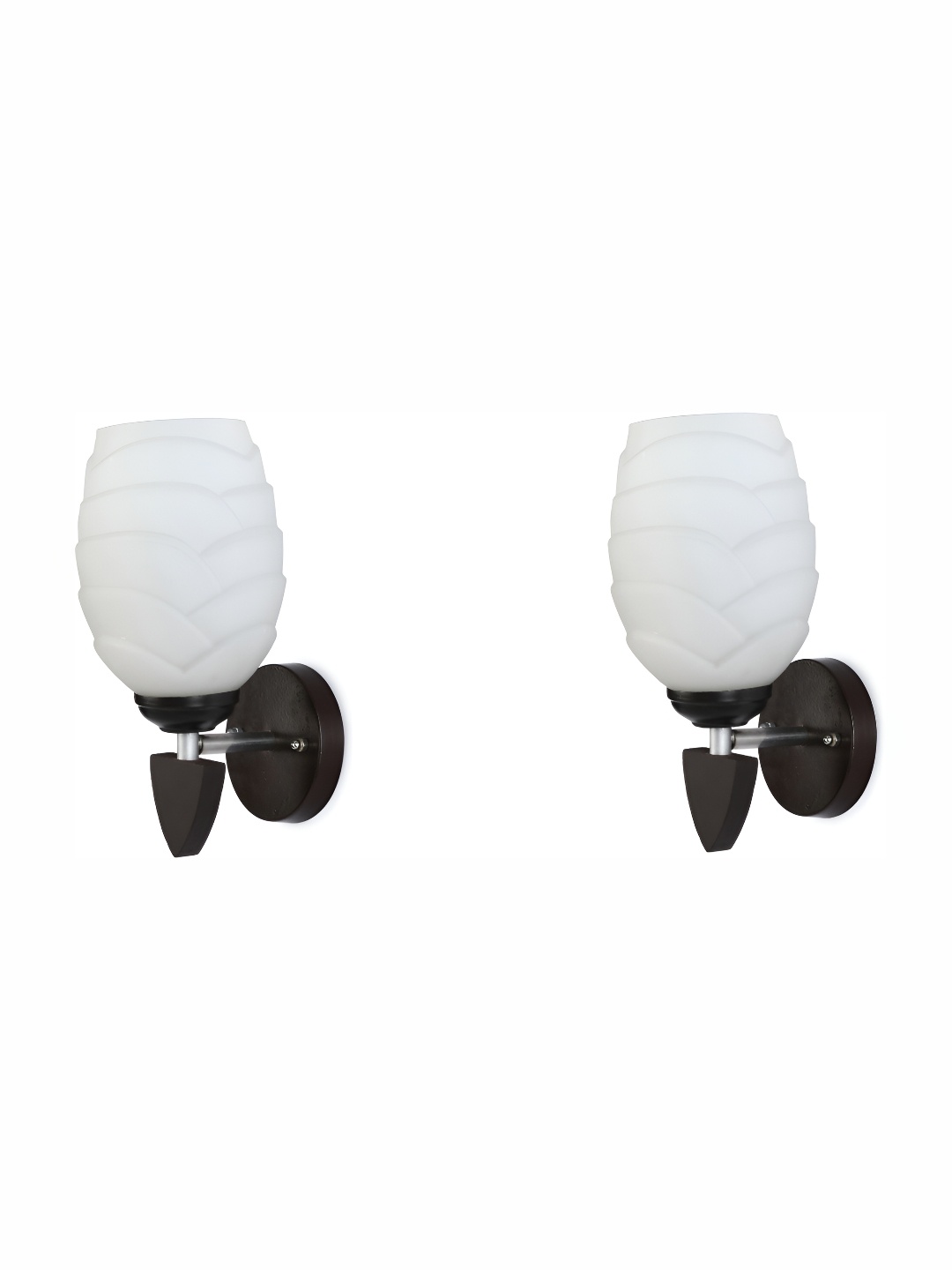 

Afast White & Black 2 Pieces Textured Abstract Shaped Glass Contemporary Wall Lamps