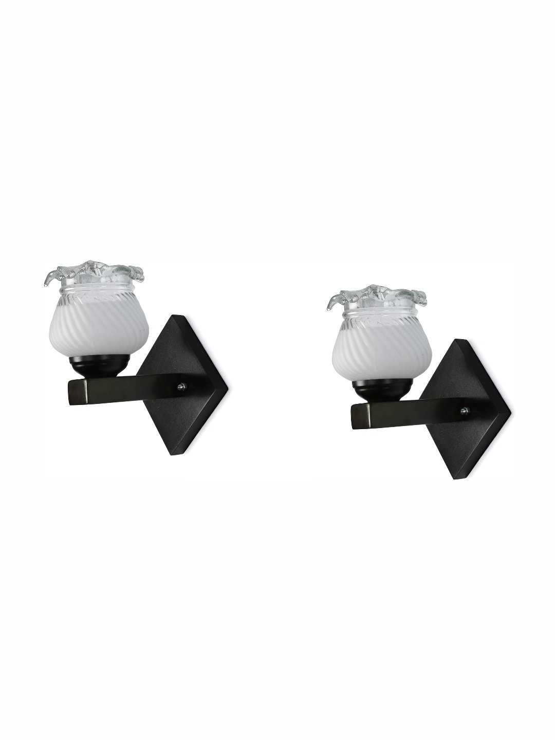 

Afast White 2 Pieces Glass Wall Lamps