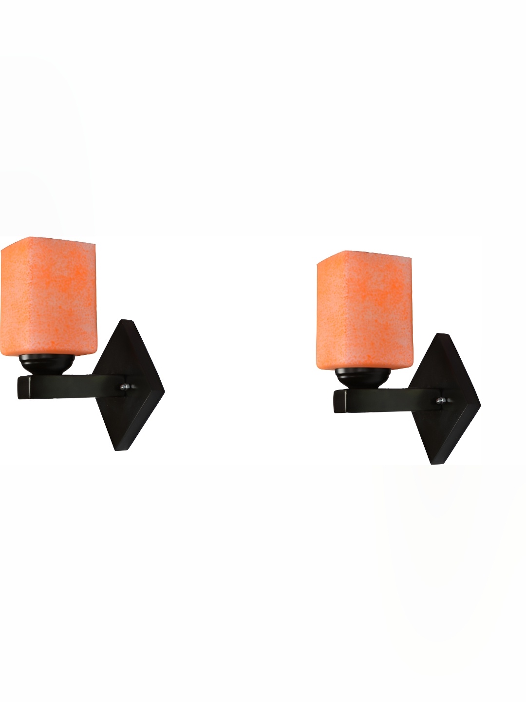 

Afast Orange 2 Pieces Rectangular Shaped Glass Wall Lamp