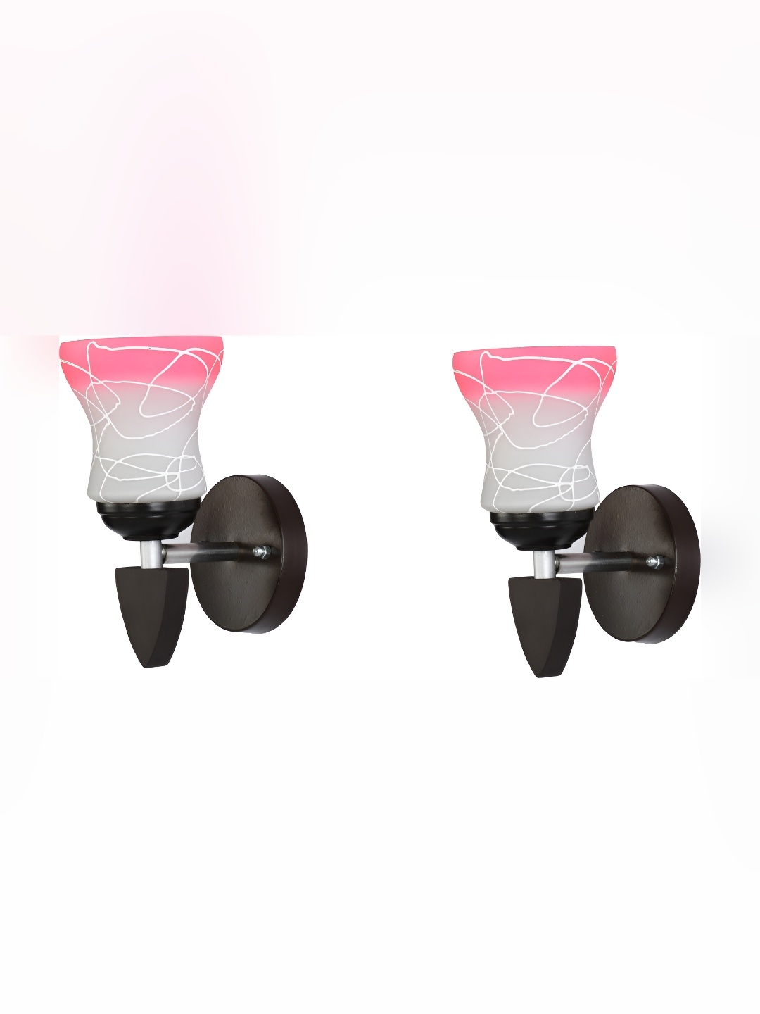 

Afast Pink 2 Pieces Glass Wall Lamps