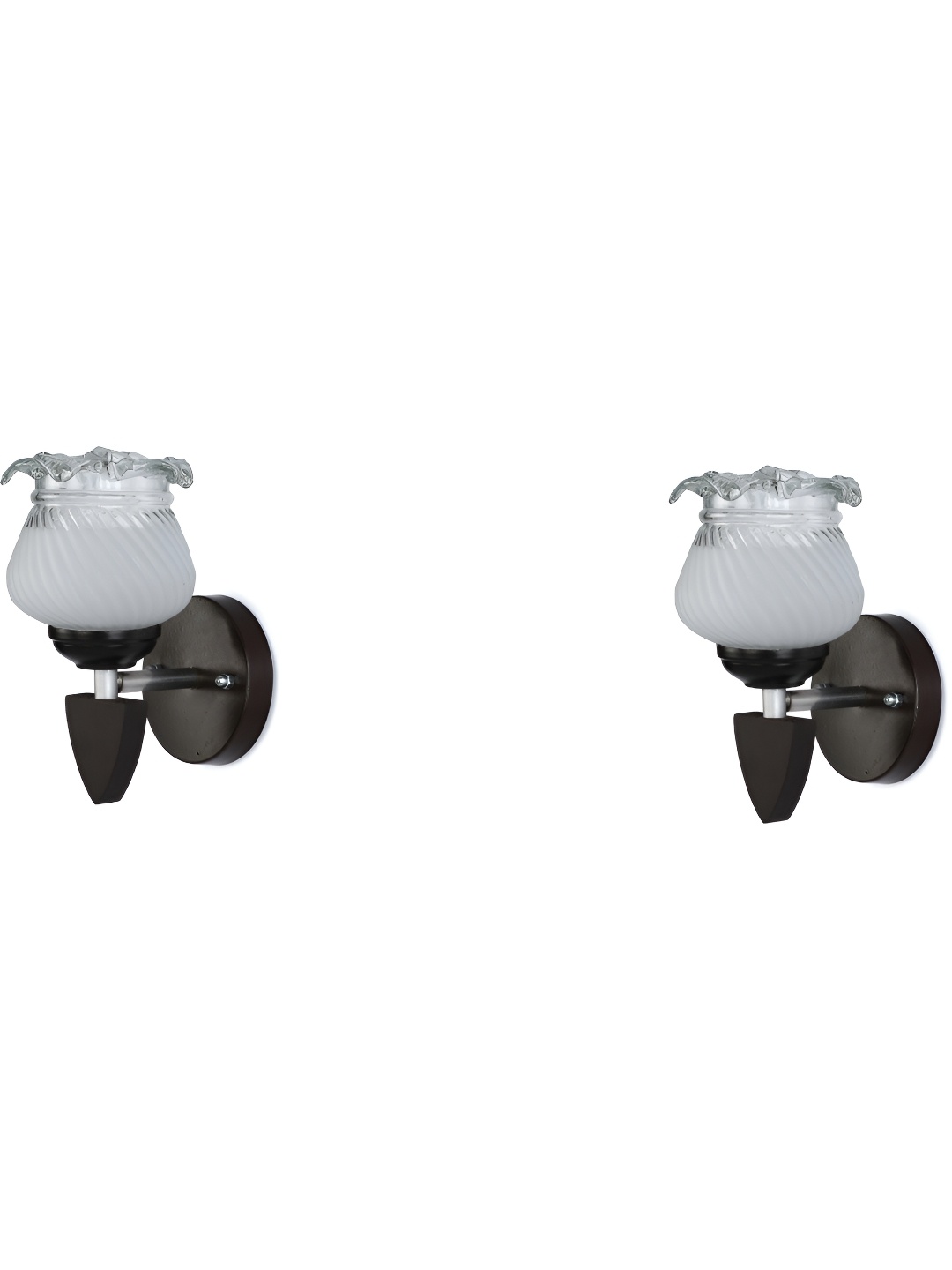 

Afast White 2 Pieces Glass Wall Lamps