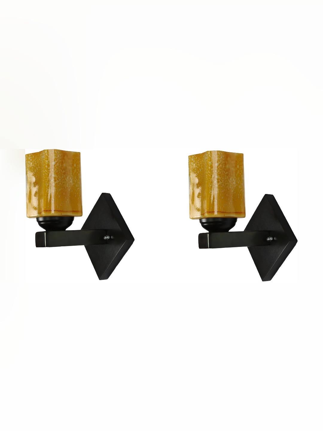 

Afast Yellow 2 Pieces Rectangular Glass Wall Lamp