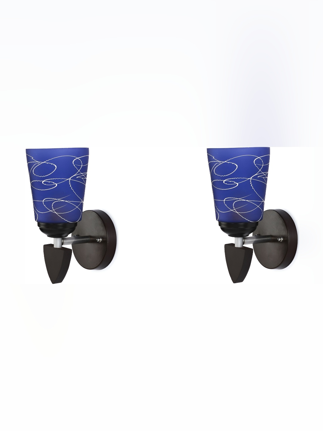 

Afast Blue 2 Pieces Cylindrical Shaped Glass Wall Lamp