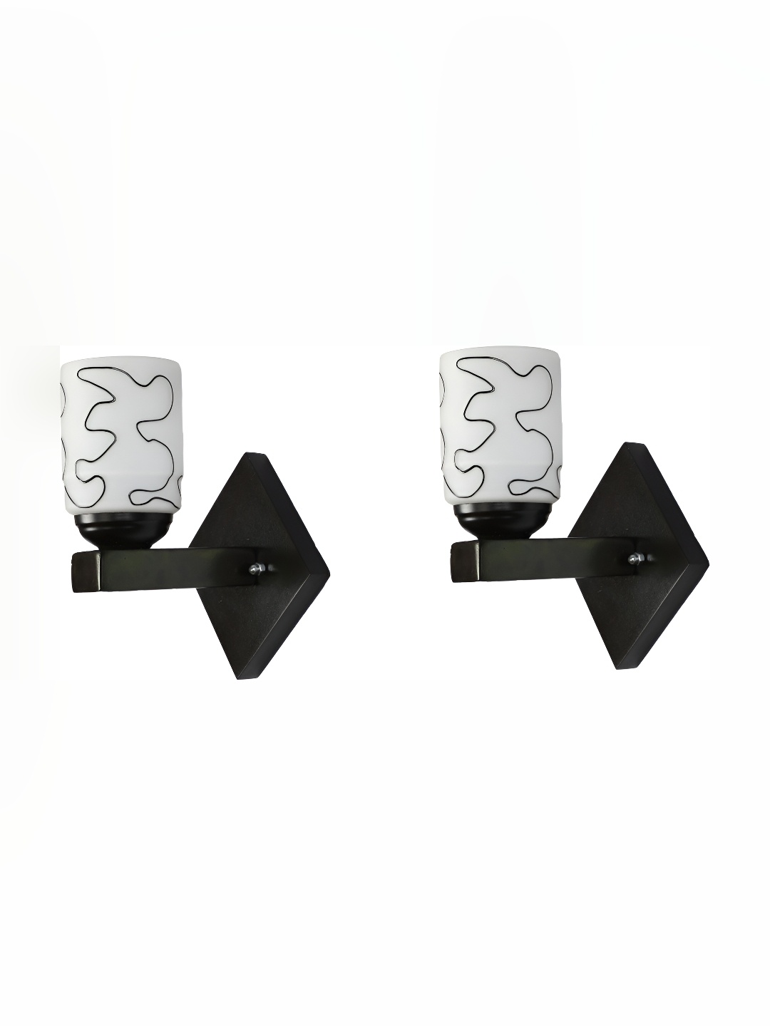 

Afast Black & White 2 Pieces Cylindrical Glass Wall Lamp