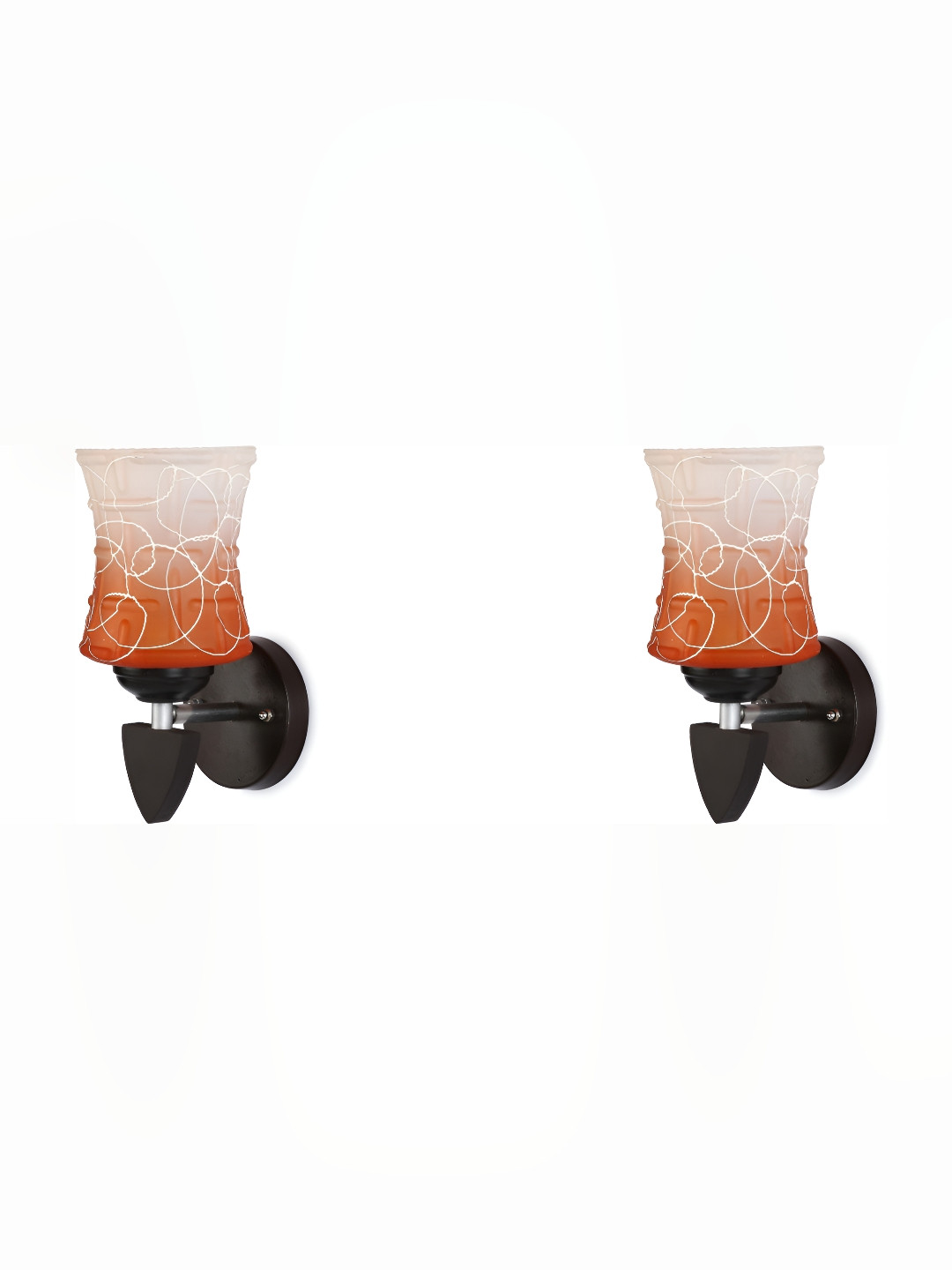 

Afast Orange 2 Pieces Glass Wall Lamps