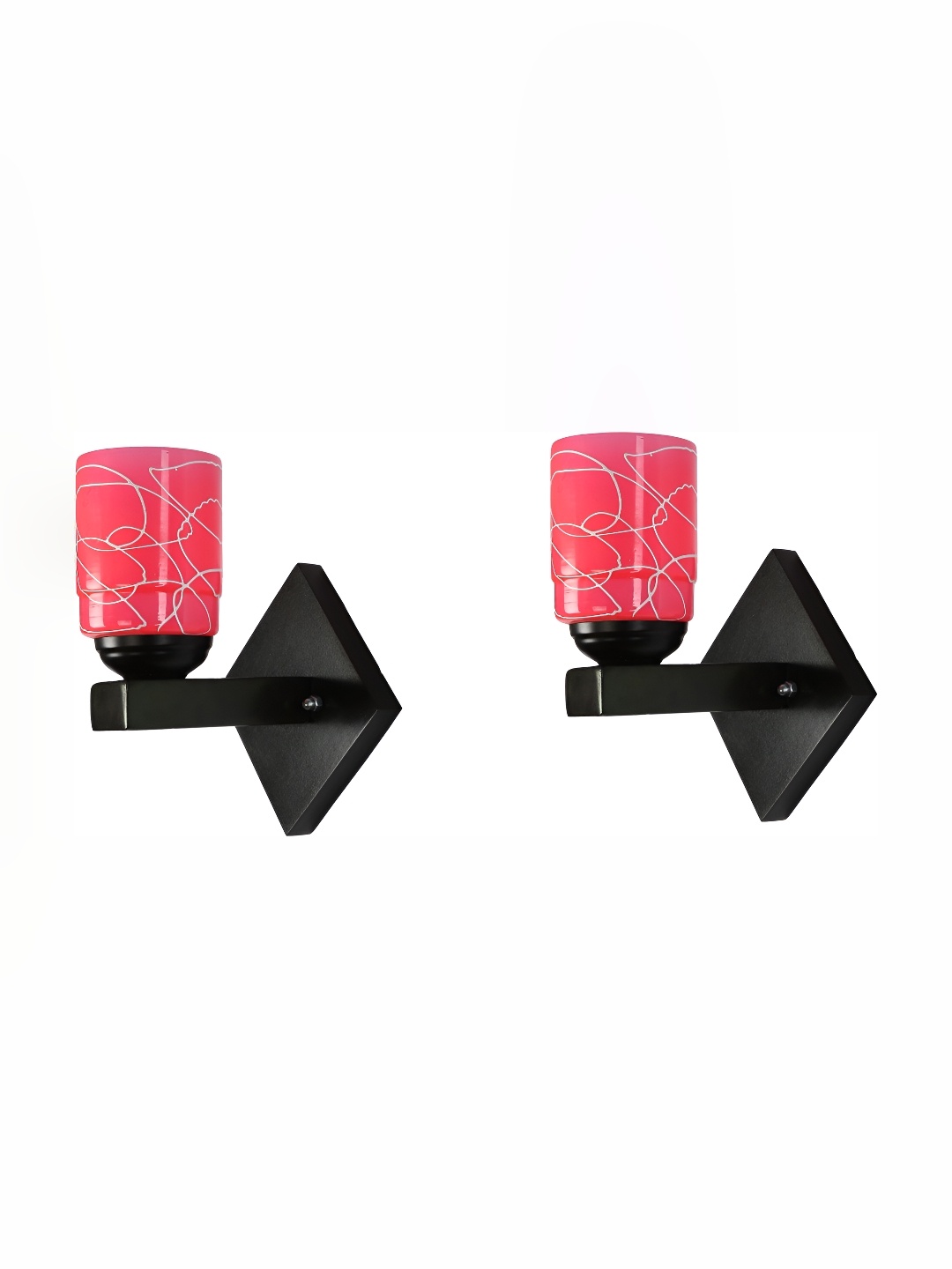

Afast Pink 2 Pieces Glass Wall Lamp