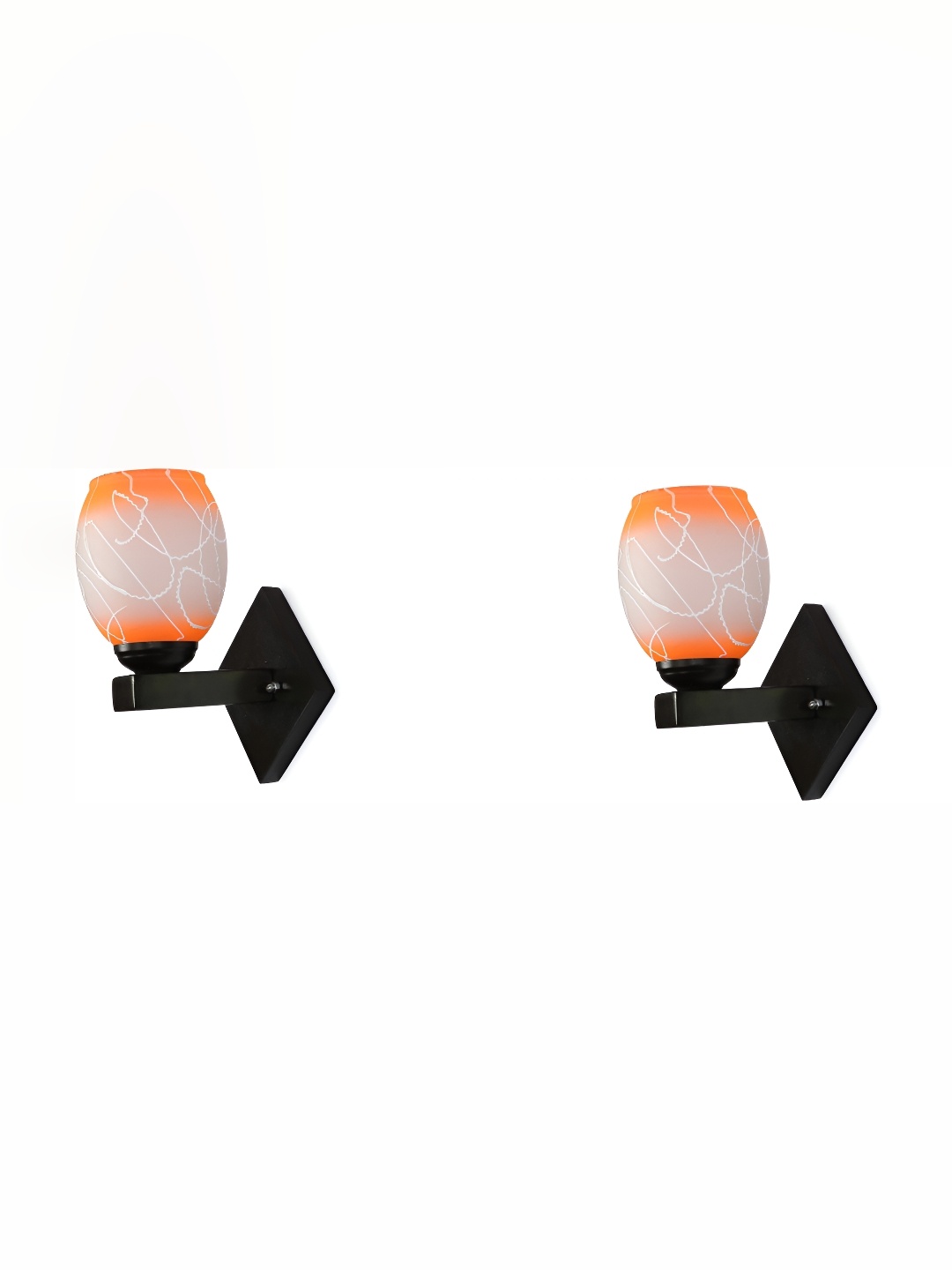 

Afast Orange 2 Pcs Textured Wall Lamps
