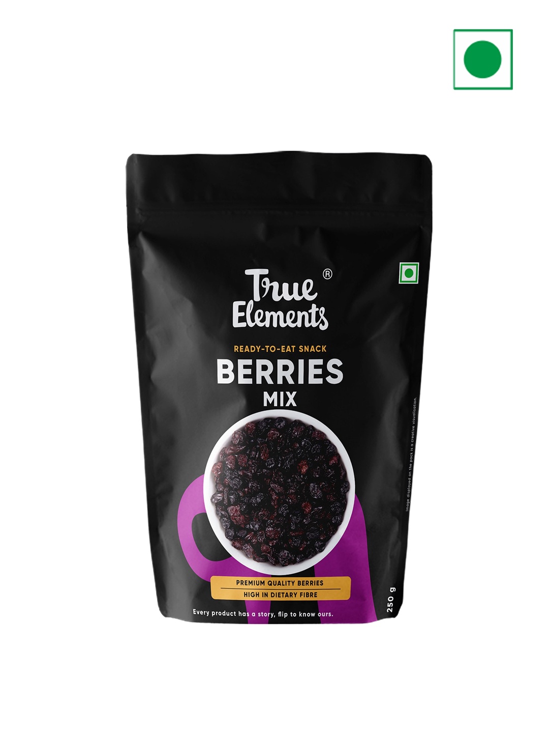 

True Elements Berries Mix 250 Gm, Black