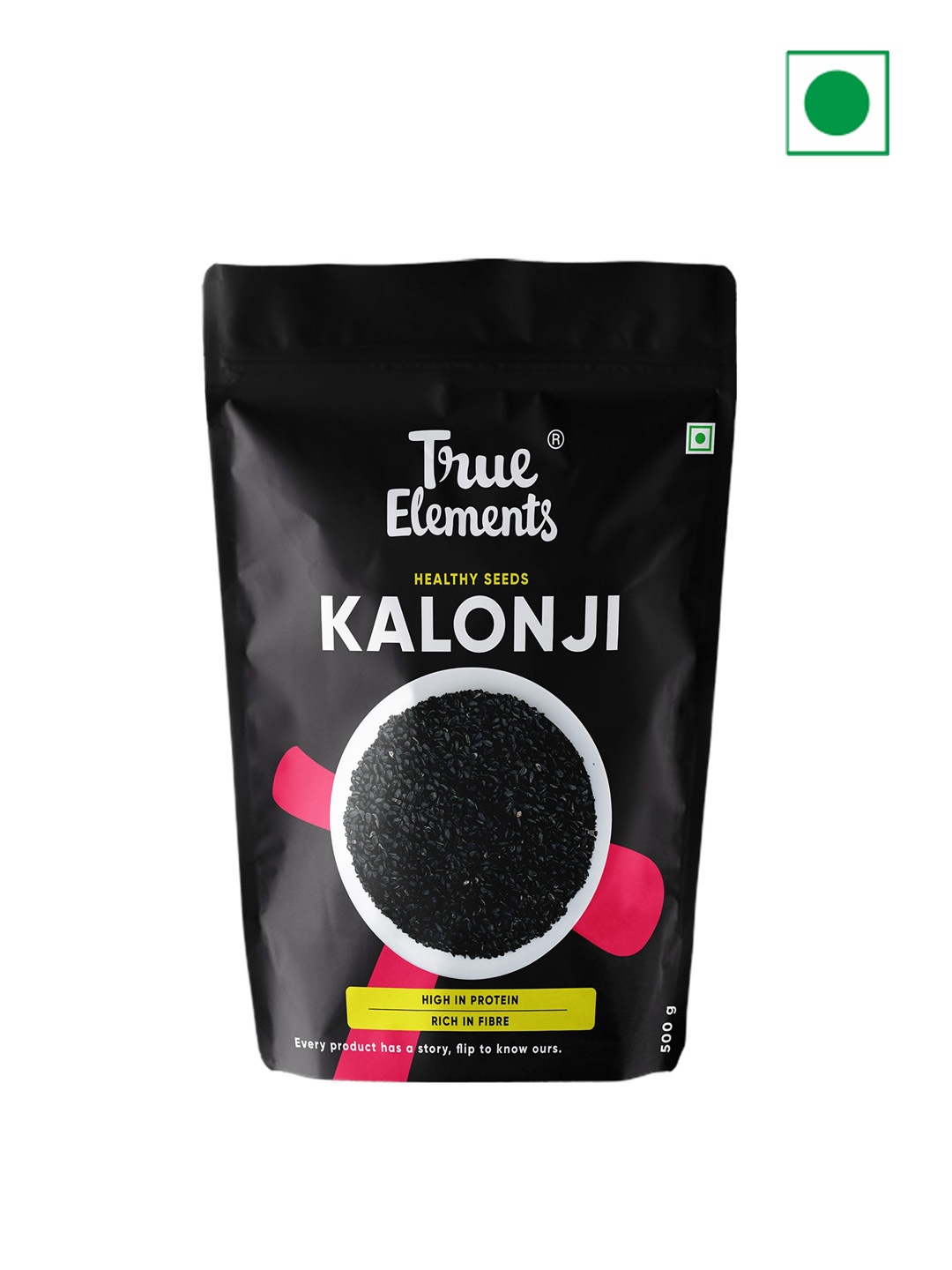 

True Elements Kalonji Seeds- 500 Gm, Black