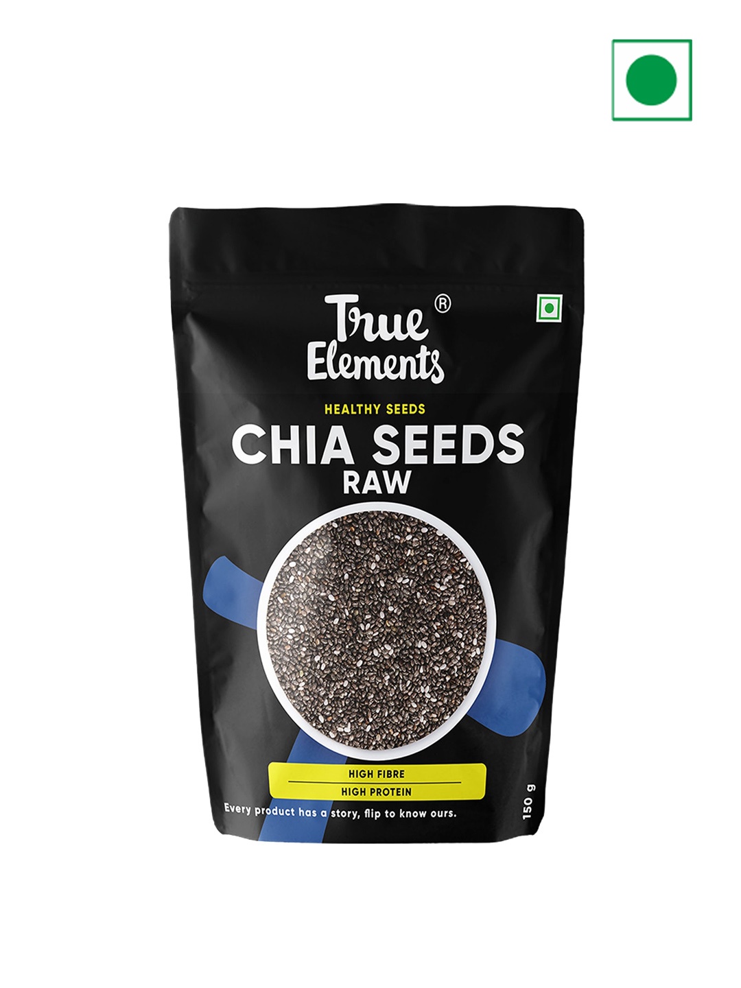 

True Elements Raw Chia Seeds 150 Gm, Black