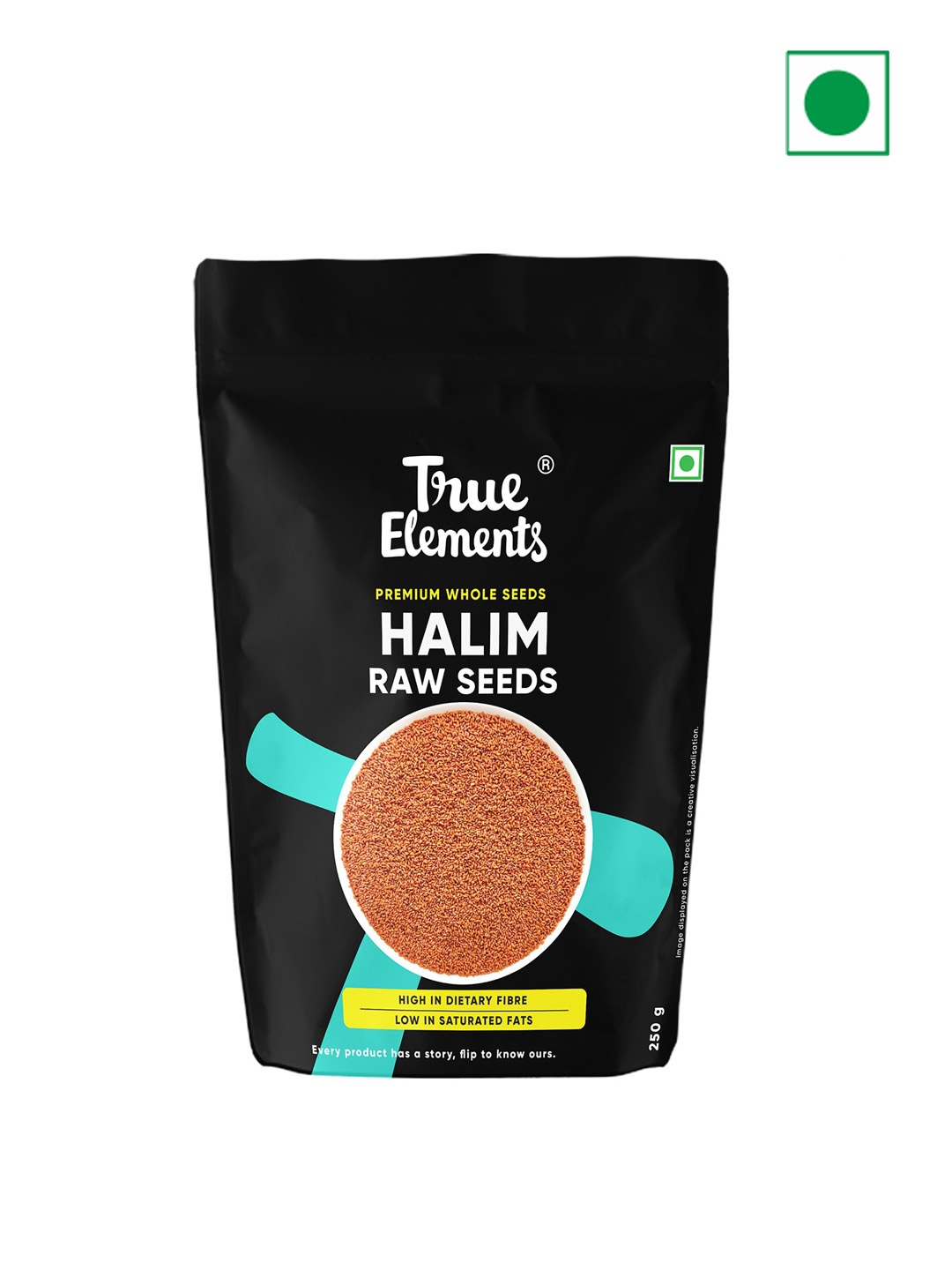 

True Elements Raw Halim Seeds 250gm, Black