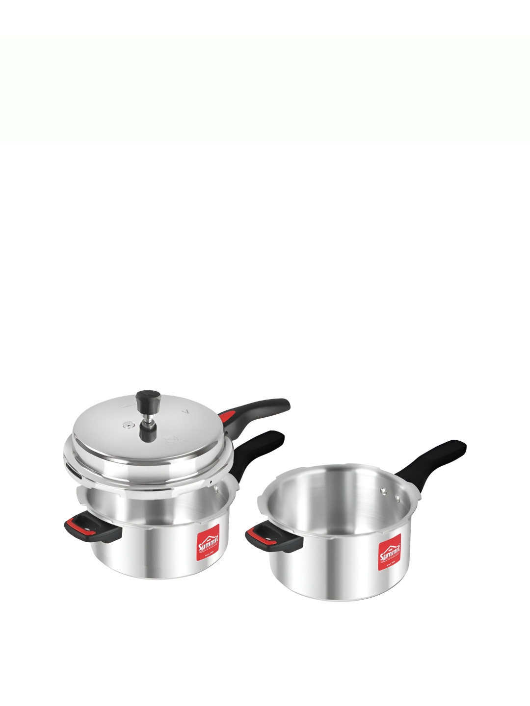 

SUMMIT Outerlid 5L Combipack Induction Prime Aluminium Pressure Cooker, Silver