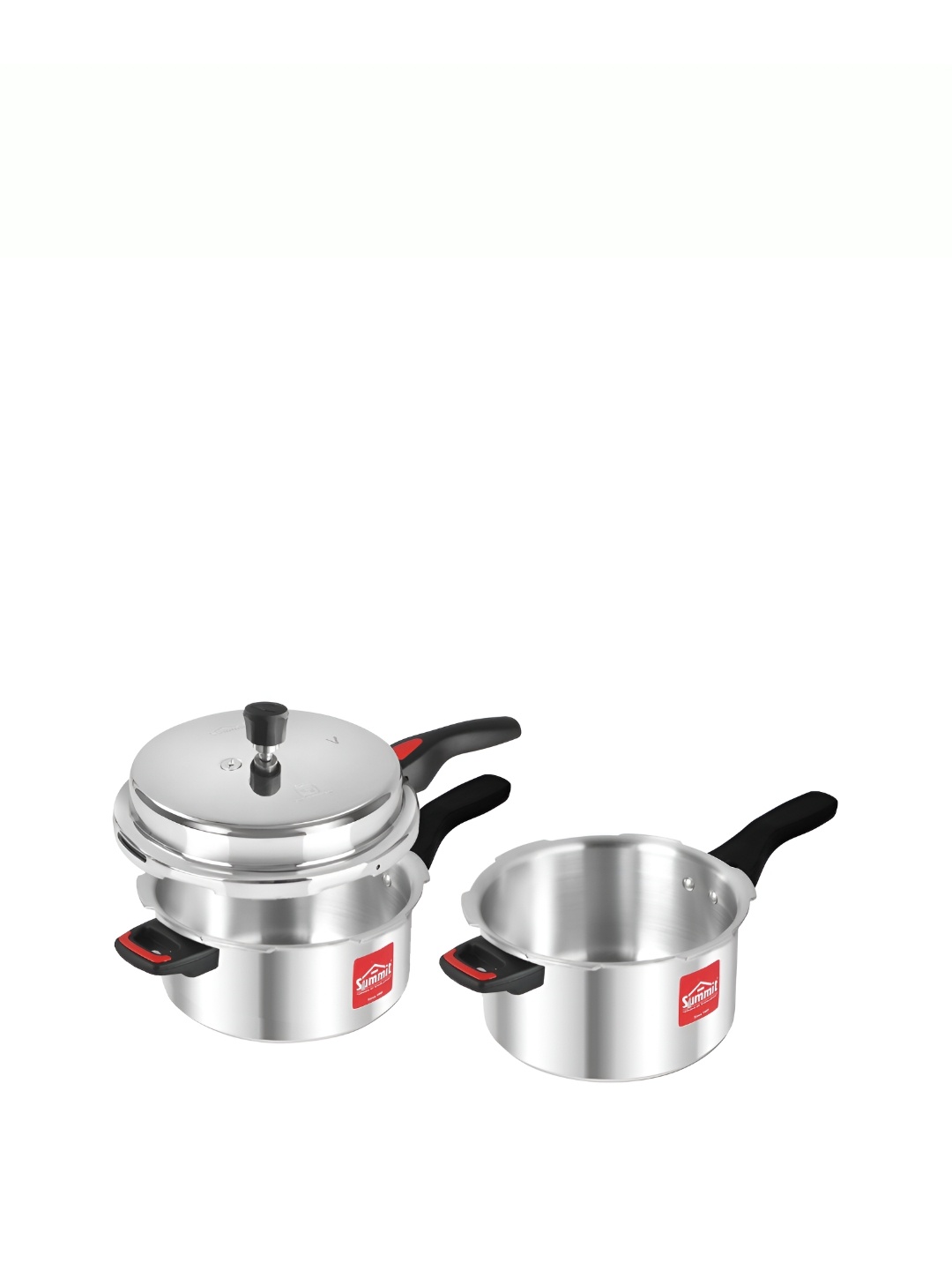 

SUMMIT Outerlid 5L Combipack Prime Aluminium Pressure Cooker, Silver