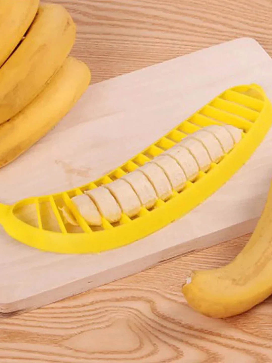 

THEDECORKART Yellow Fruit and Vegetable Slicer