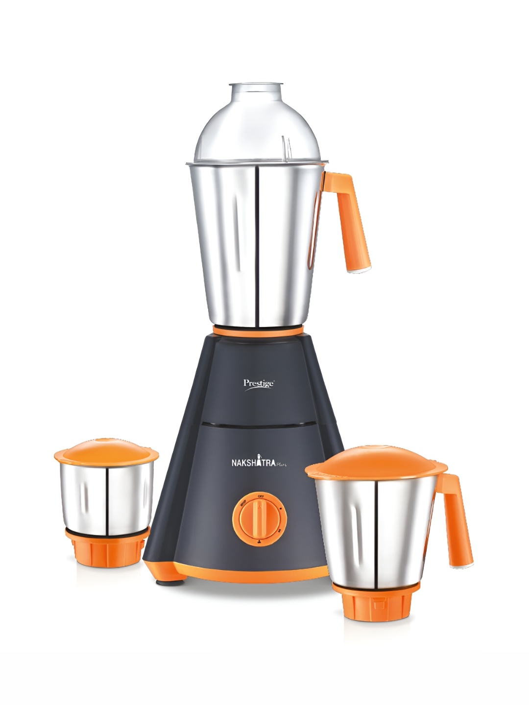 

Prestige Nakshatra Plus Black & Orange 750W Mixer Grinder With 3 Jars