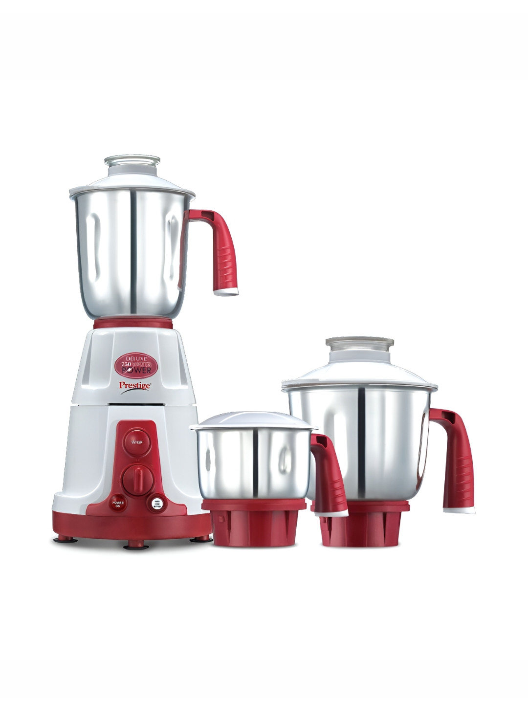 

Prestige Deluxe-VS Red & White 4 Pieces 750 W Mixer Grinder With Jars