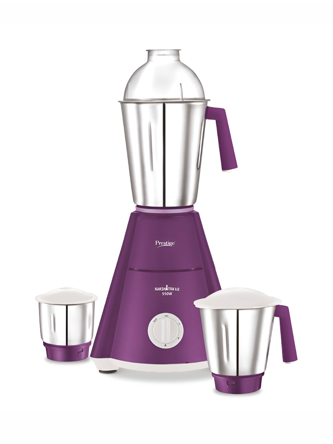 

Prestige Nakshatra V2 Purple 4 Pieces 550 W Mixer Grinder with Jars