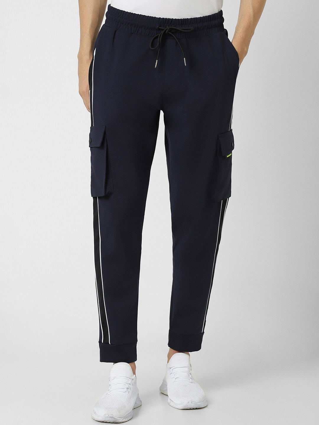 

Van Heusen Flex Men Slim Fit Joggers, Navy blue