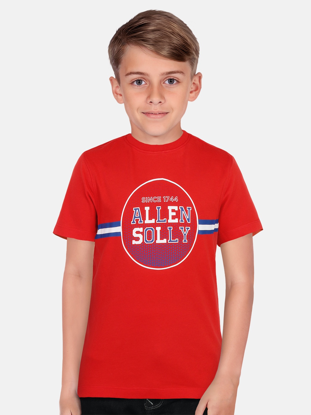

Allen Solly Junior Boys Typography Printed T-shirt, Red