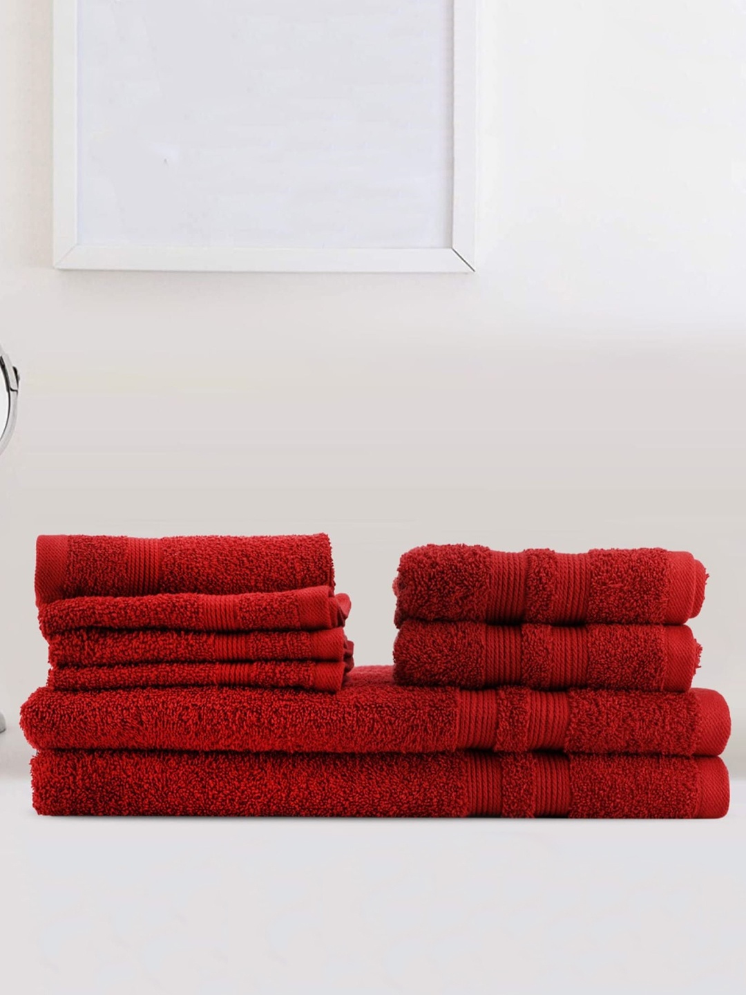 

LUSH & BEYOND Cotton 500 GSM Towel Set, Maroon