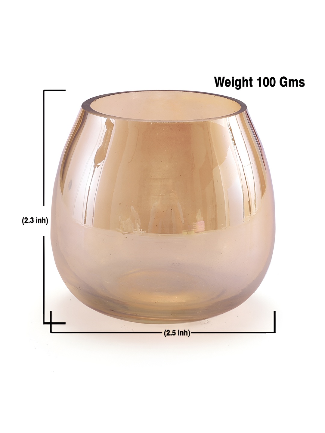 

Clovefry Gold-Toned 6Pcs Decorative Luster Glass Candle Holder