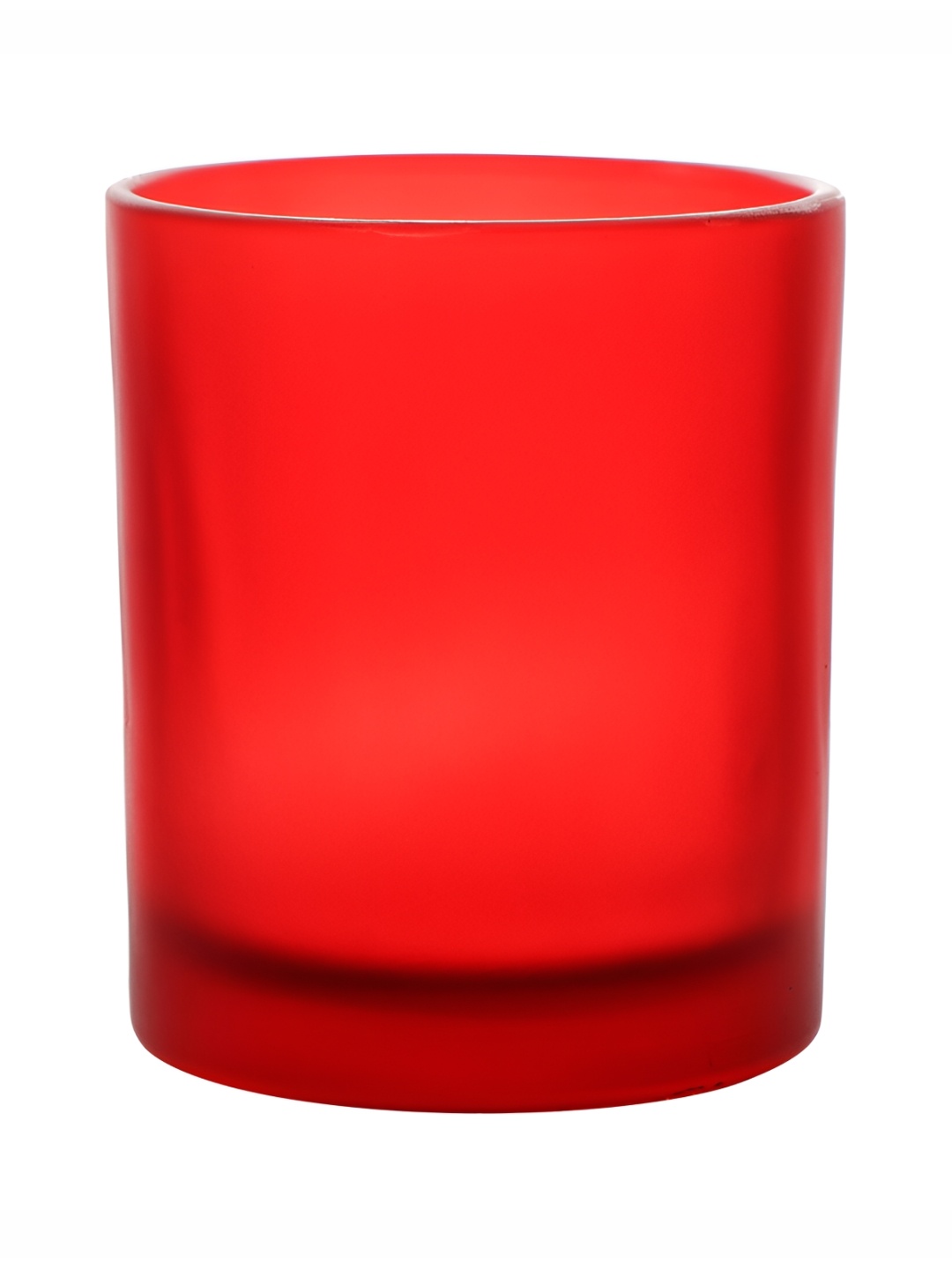 

Clovefry Red 2Pcs Frosted Finish Glass Candle Holder