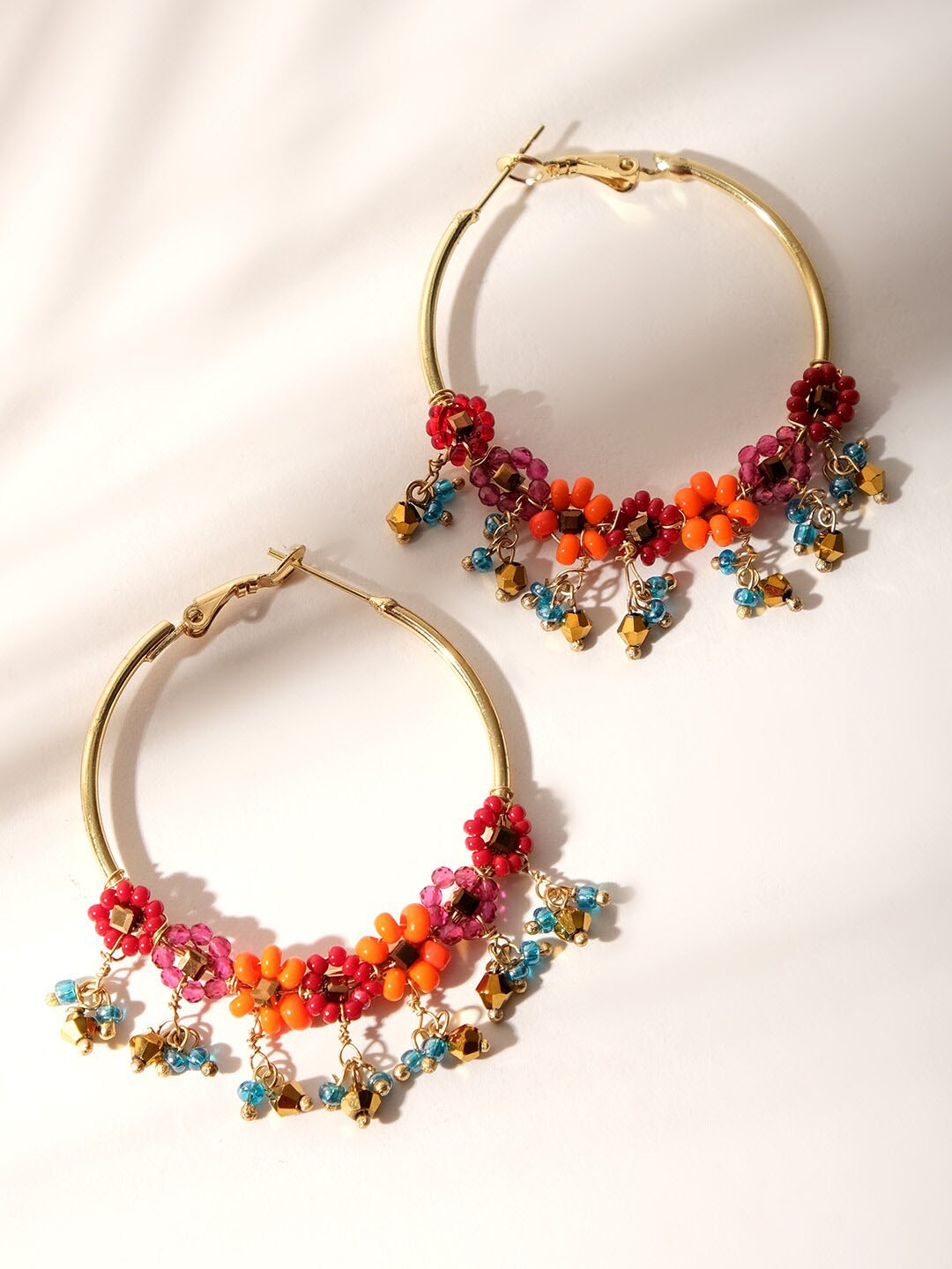 

XPNSV Gold-Plated Circular Hoop Earrings