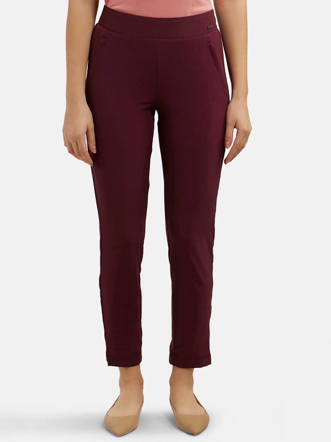 

Jockey Environment Friendly Recycled Microfiber All Day Pant with StayFresh Treatment-IW35, Burgundy