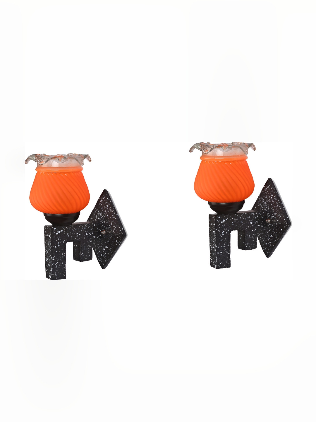 

Afast Orange 2 Pieces Bell Shaped Glass Wall Lamp