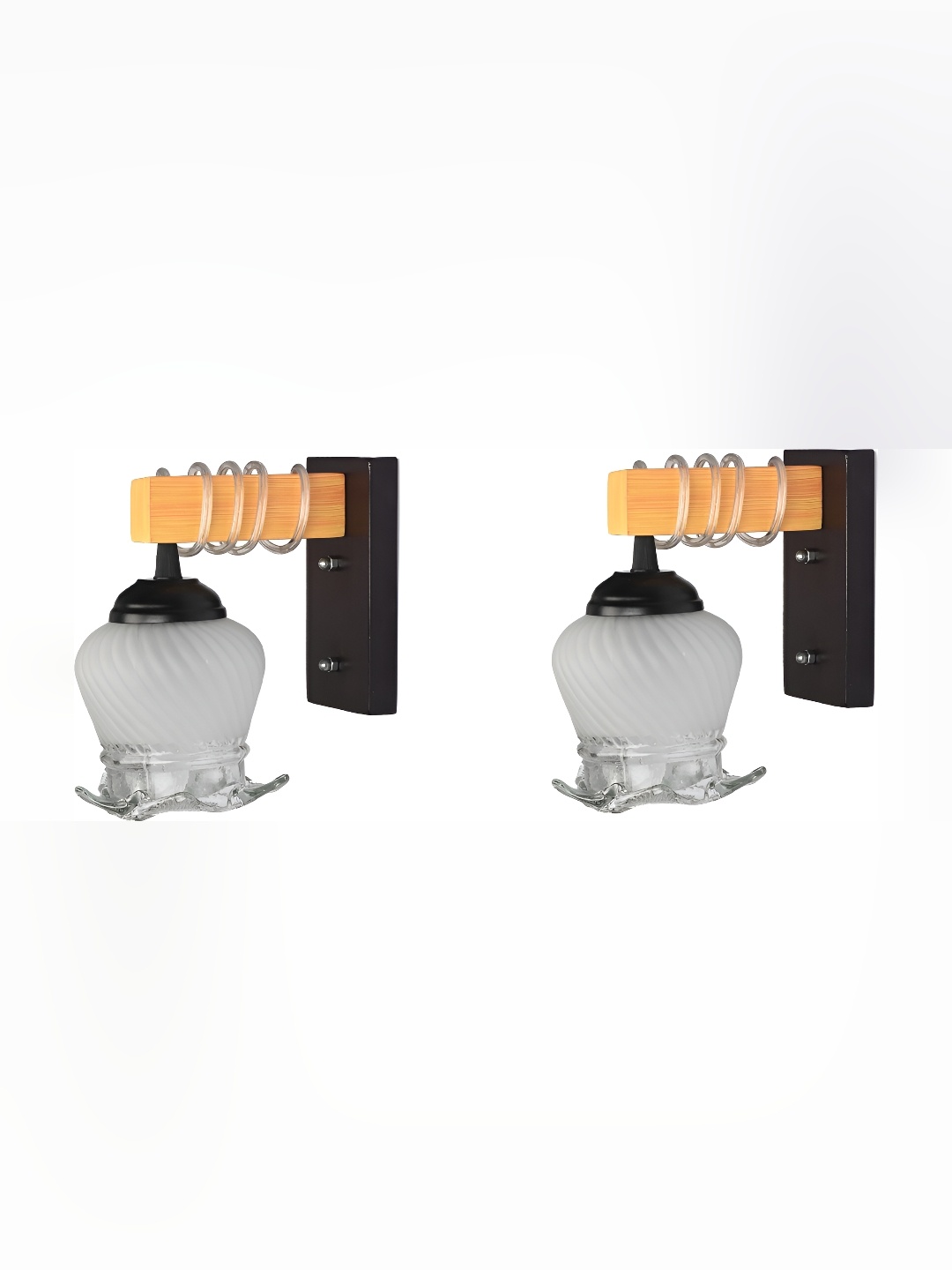 

Afast Grey 2 Pieces Glass Wall Lamp