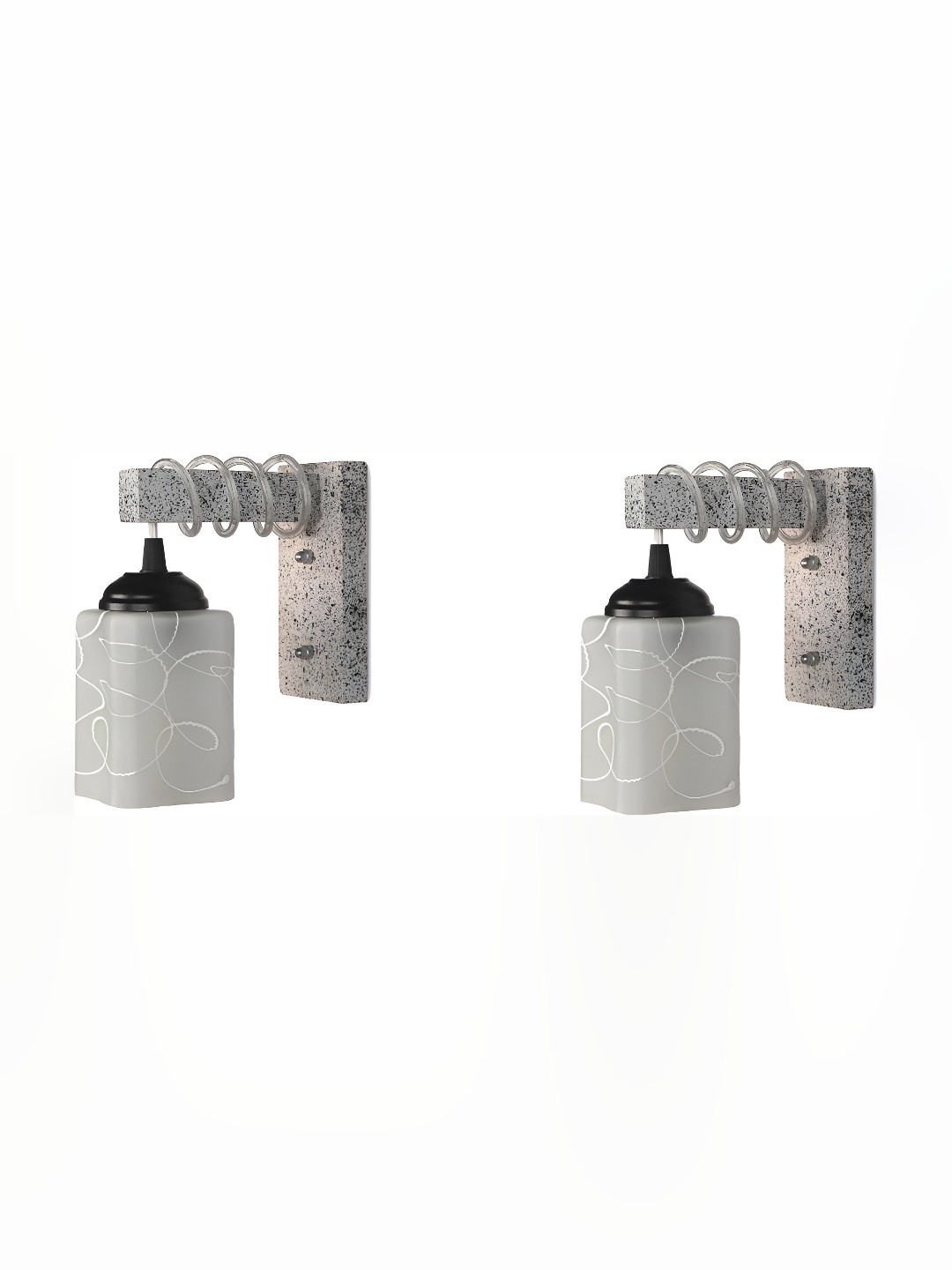 

Afast Grey 2 Pieces Glass Wall Lamp