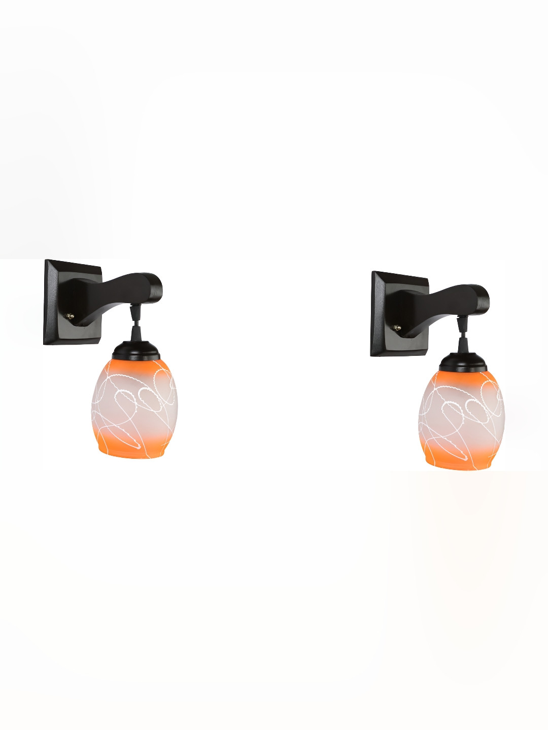 

Afast Orange 2 Pieces Glass Wall Lamps