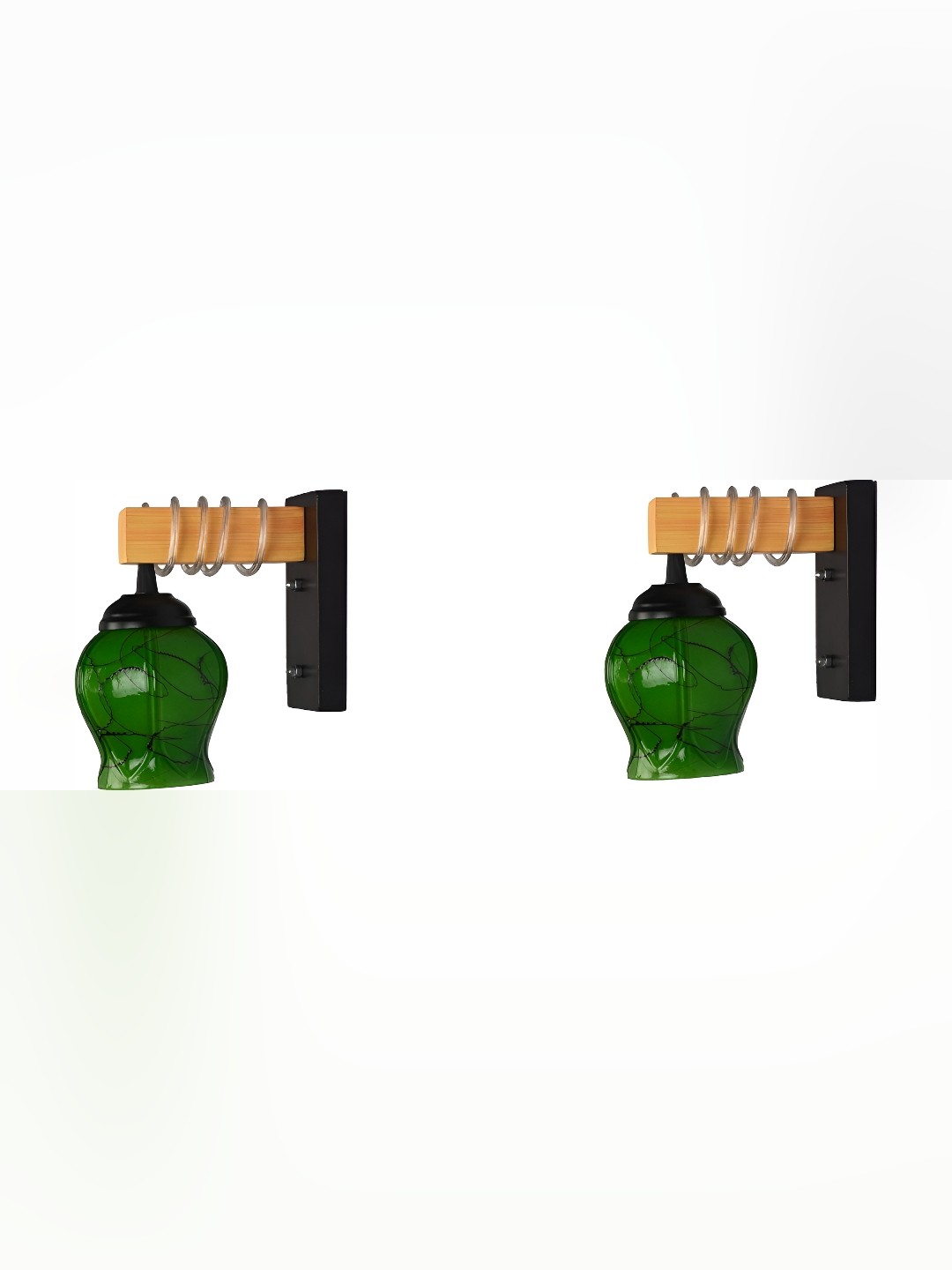 

Afast Green 2 Pieces Glass Wall Lamp