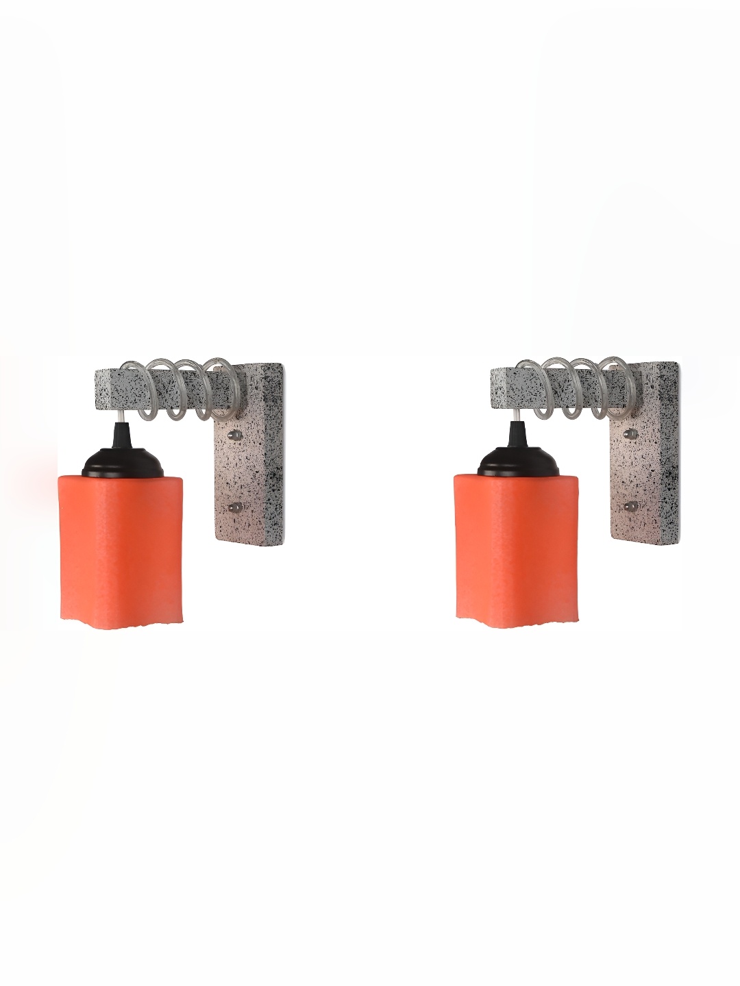 

Afast Orange 2 Pieces Glass Wall Lamp