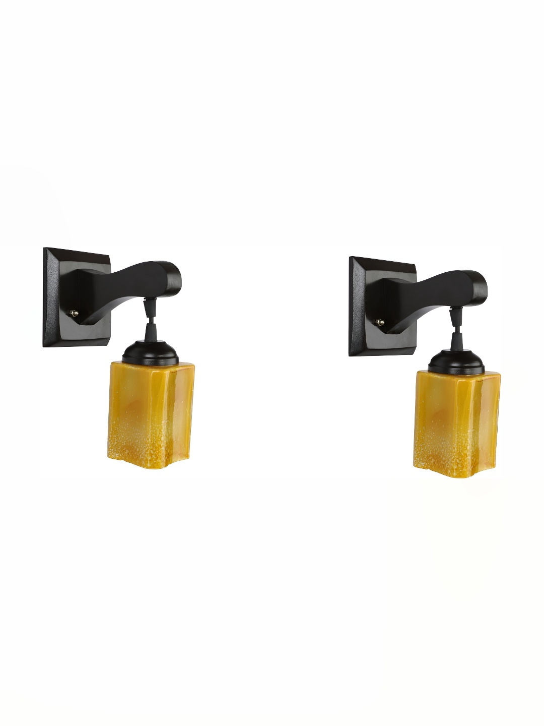 

Afast Yellow 2 Pieces Glass Wall Lamps