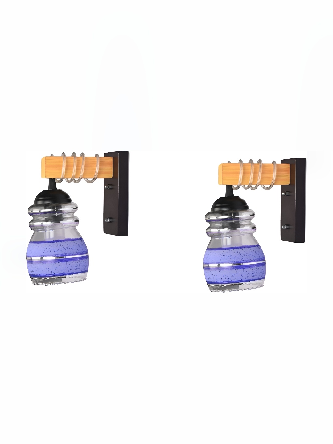

Afast Blue 2 Pcs Glass Wall Lamps