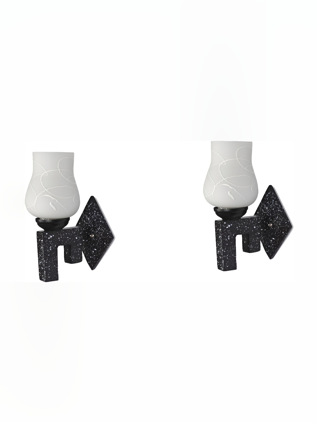 

Afast White 2 Pieces Bell Shaped Glass Wall Lamp
