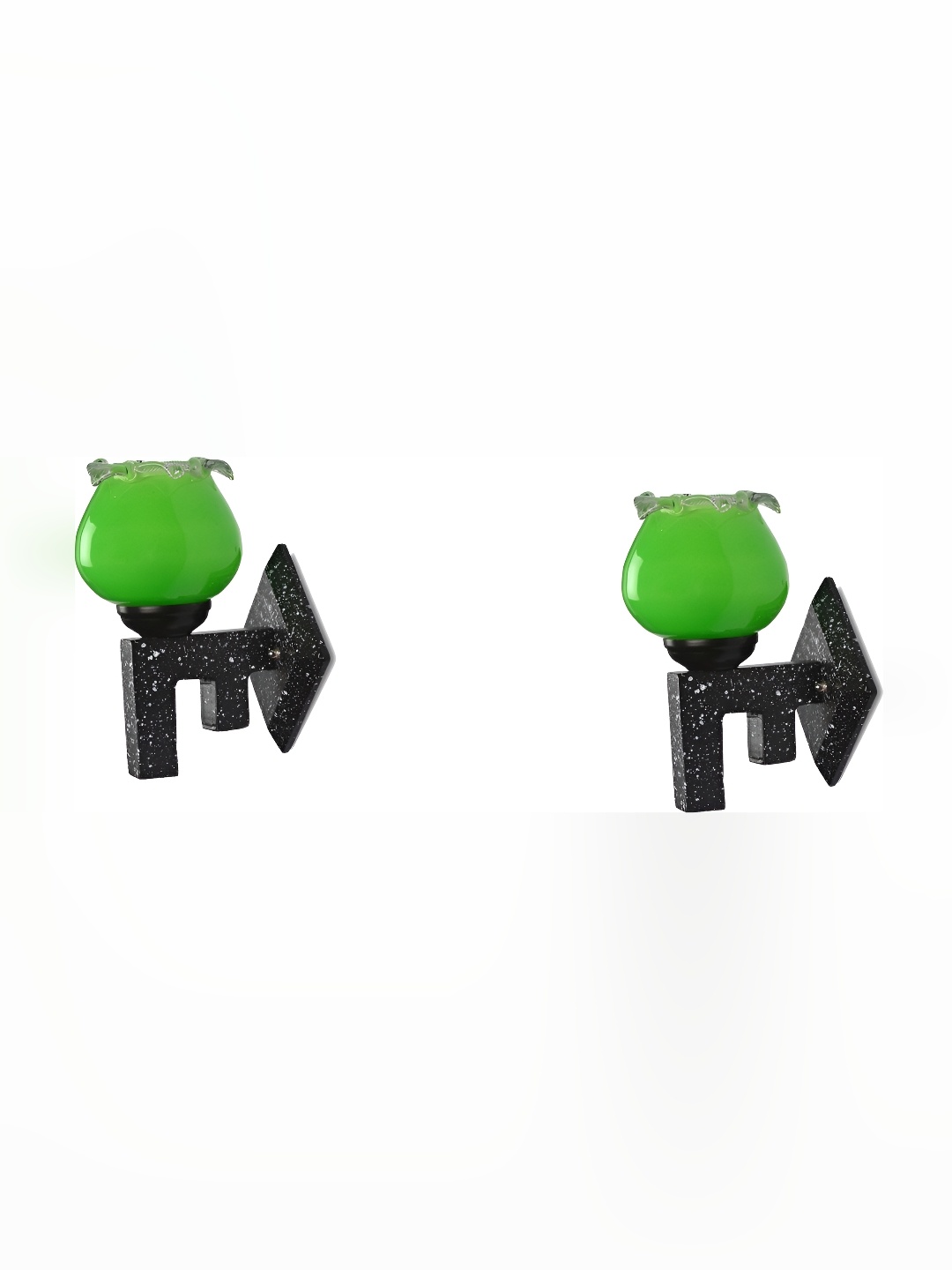 

Afast Green 2 Pieces Bell Shaped Glass Wall Lamp