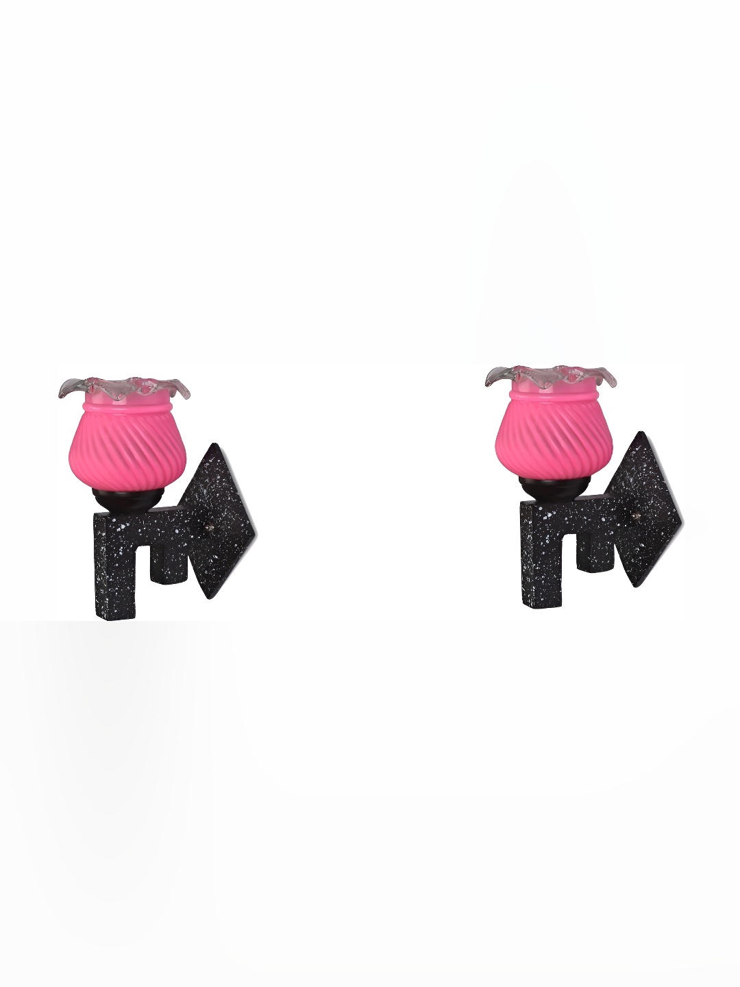 

Afast Pink 2 Pieces Glass Wall Lamps