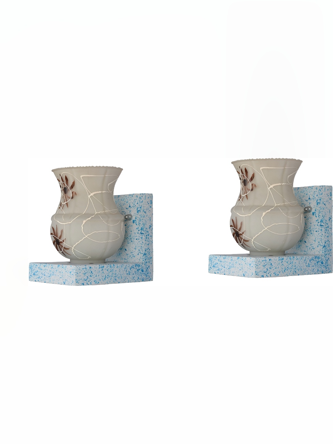 

Afast White 2 Pcs Textured Wall Lamps