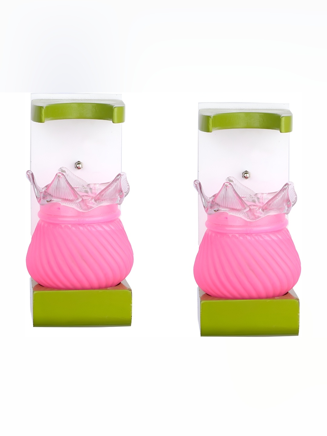 

Afast Pink 2 Pcs Glass Wall Lamps