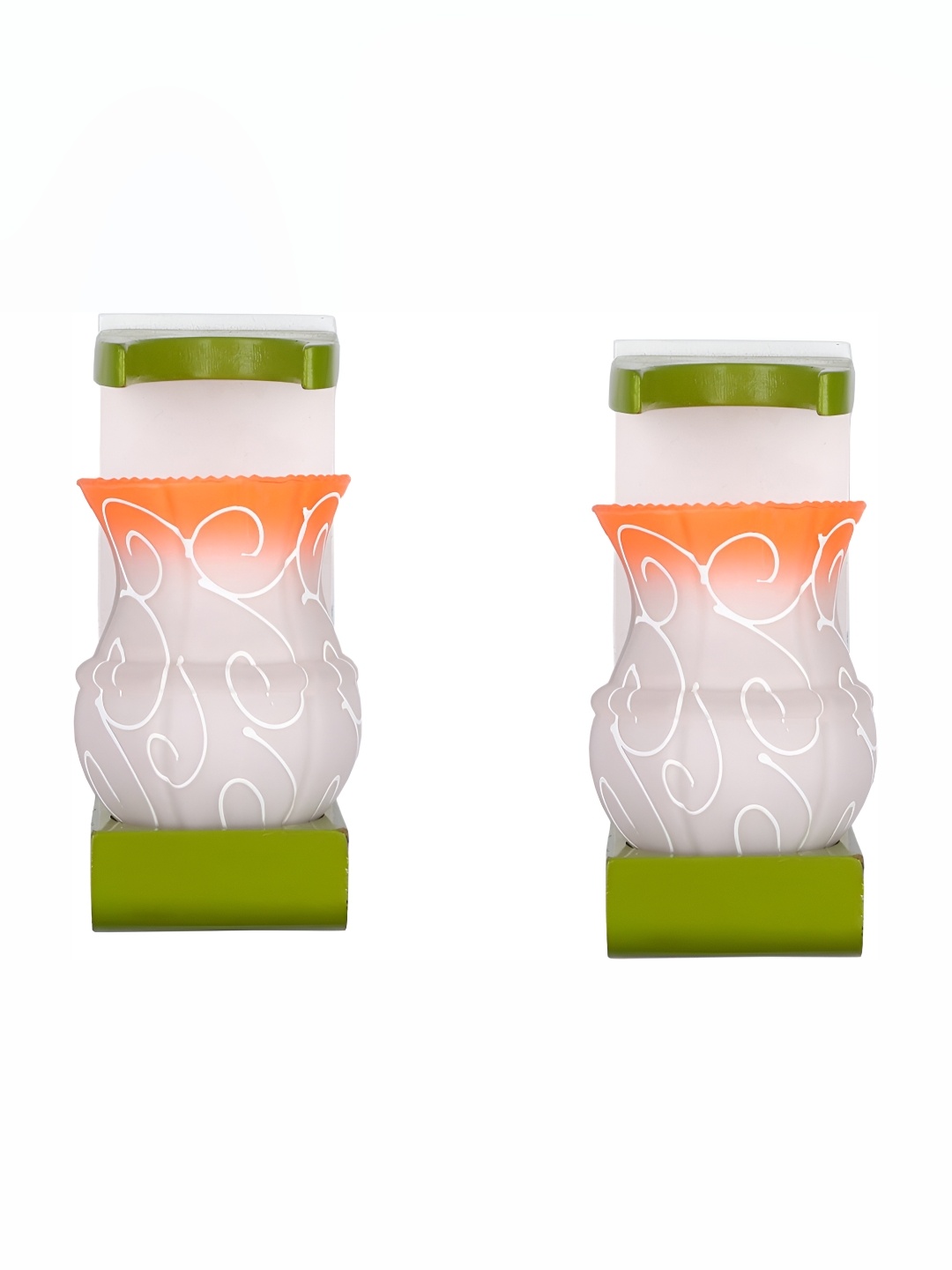 

Afast Orange 2 Pieces Glass Wall Lamps