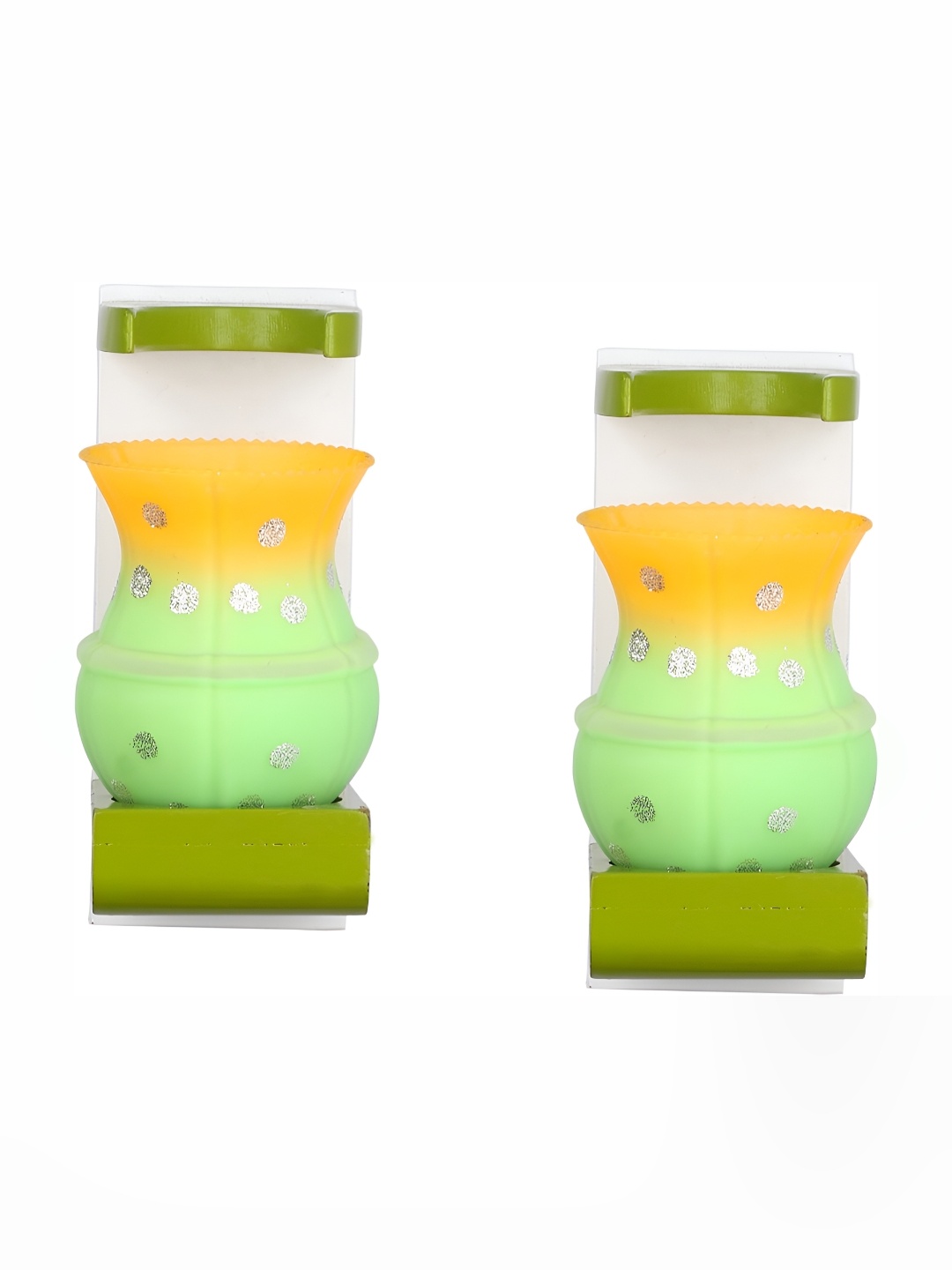 

Afast Yellow & Green 2 Pcs Glass Wall Lamps