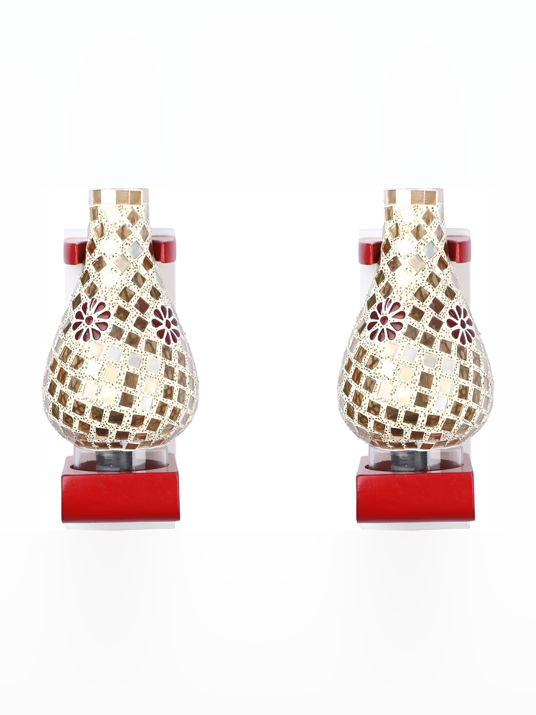 

Afast Beige 2 Pcs Glass Wall Lamps