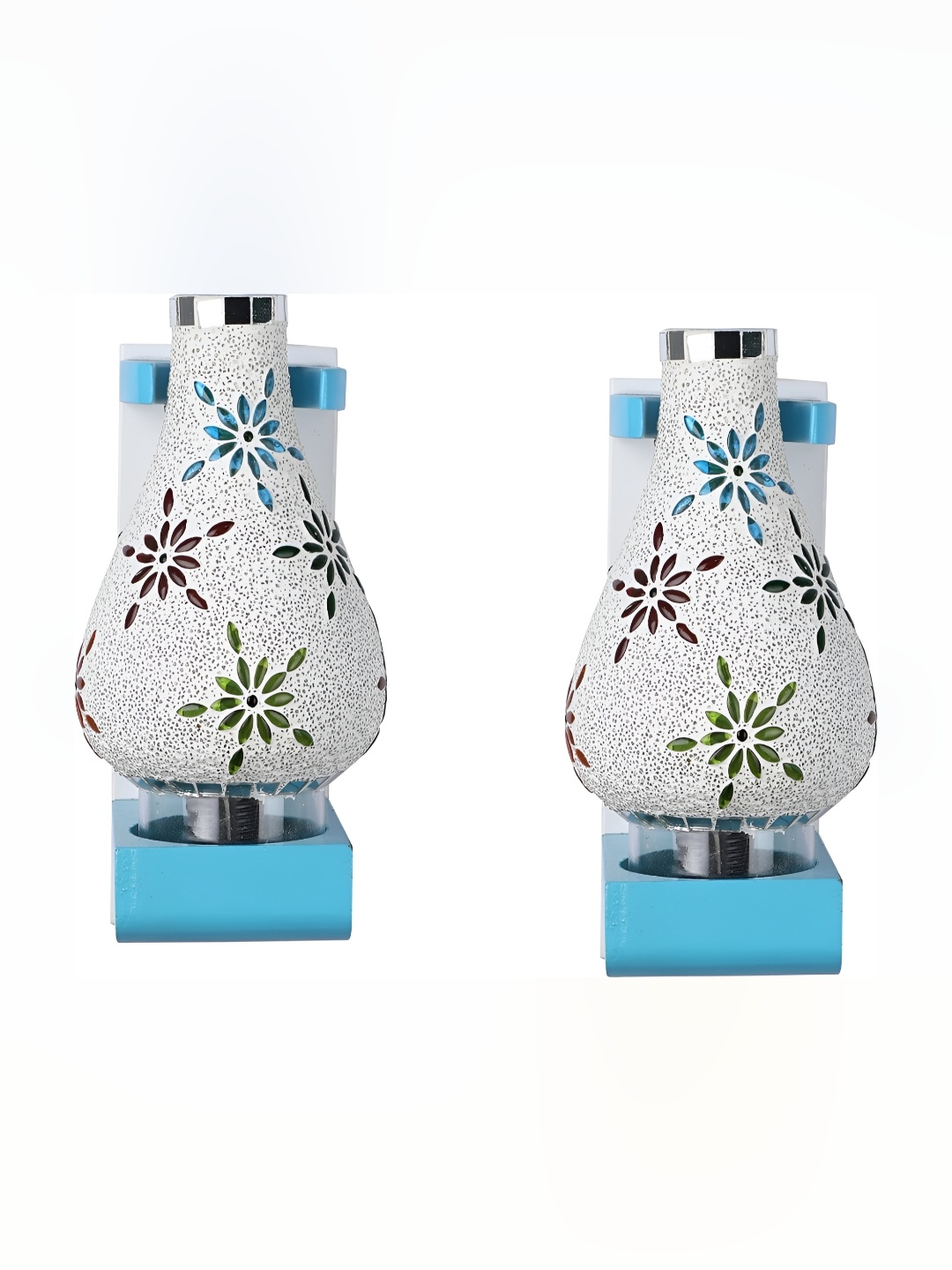 

Afast White & Green 2 Pieces Abstract Shaped Glass Wall Lamps