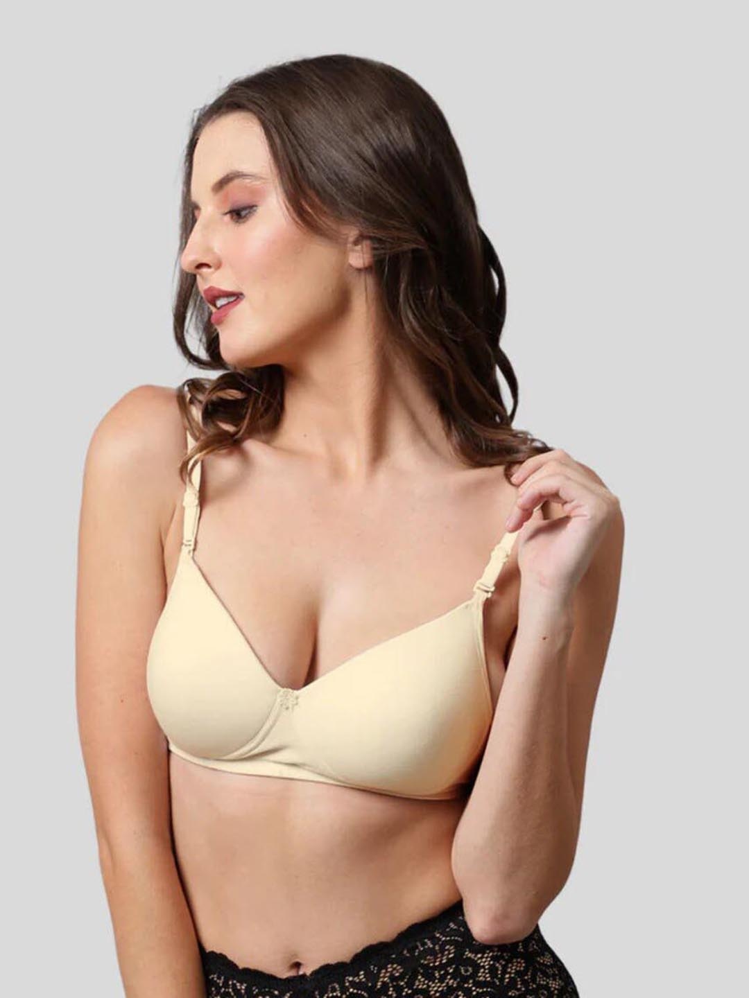 

BEWILD Medium Coverage Lightly Padded Rapid Dry Bra with All Day Comfort, Nude