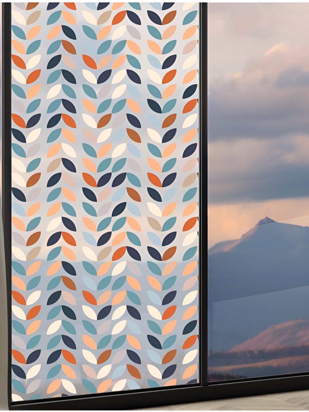 CVANU Blue & White Printed Waterproof Wallpaper
